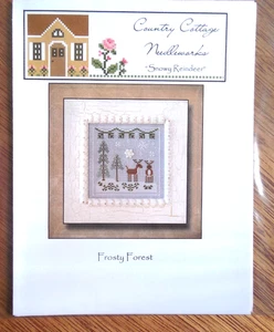NEW  Country Cottage Needleworks Cross Stitch Pattern Chart "Snowy Reindeer" - Picture 1 of 3