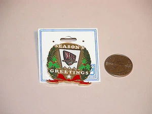 NEW JERSEY NETS SEASON GREETINGS PIN - Picture 1 of 1