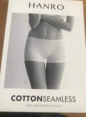 Hanro Nuevo 100% Algodón Sin Costuras Blanco Niño Pantalones Cortos Talla Mediana Foto 1 de 3