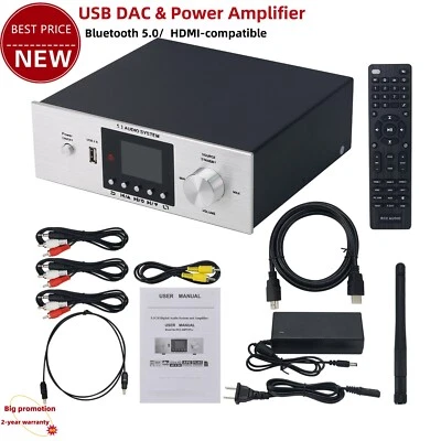 RCC_AMP5.1 USB DAC y 450W Amplificador de Potencia 5.1CH f/ Canal Independiente + Potencia Foto 1 de 4