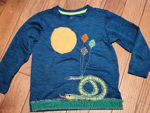Custom Old Navy LS Teal T-Shirt w/Animal appliques- Size XS - 5 - Picture 1 of 3
