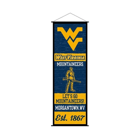 West Virginia Mountaineers Banner and Scroll Sign Cover