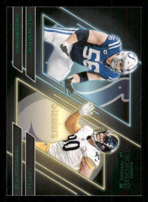 2022 Panini Contenders Contenders Series Emerald #4 Quenton Nelson/T.J. Watt - Image 1 of 2