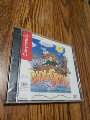 Children's Bible Stories CD-ROM 1996 Comptons New Media New Factory Sealed Rare - Image 1 of 4