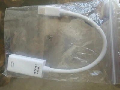 Mini Display Port DP To HDMI Adapter Cable 4K For Macbook Pro Air Mac Surface - Image 1 of 3