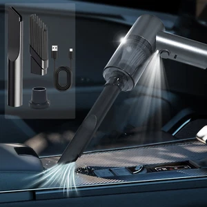 Portable Cordless Handheld Car Vacuum Cleaner with Powerful Suction and LED - Picture 1 of 11
