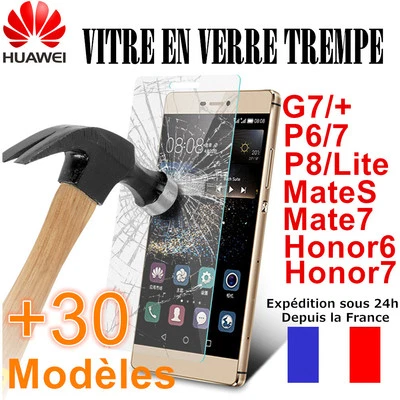 Vitre VERRE TREMPE Film Protection HUAWEI Mate10/8,Honor 9/8 P10/P20/P30/P40 Pro - Photo 1/4