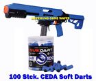 CEDA 100 Stück Schaumstoff High Accuracy Quick Darts blaufür Jet Blaster Model-S