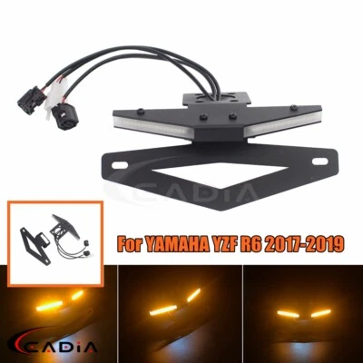 Kit eliminador de guardabarros trasero ordenado con luz LED de señal de giro para YAMAHA YZF R6 YZF-R6 Foto 1 de 4