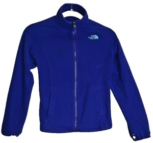 The North Face Girls XL (18) Blue Lightweight Full Zip Fleece Jacket - Picture 1 of 3