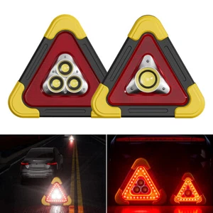 Luces solares triangulares de advertencia de emergencia lado de carretera LED triángulo luz de emergencia - Imagen 1 de 24
