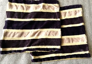 Beautiful 2 x striped purple ad cream cushion covers - Picture 1 of 1