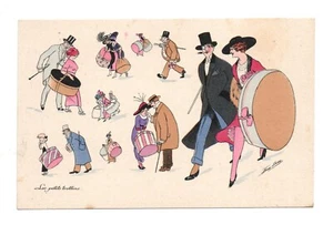 Illustrator XAVIER SAGER. Risqué Humor. The Little Trottins. CPA 6984 - Picture 1 of 2