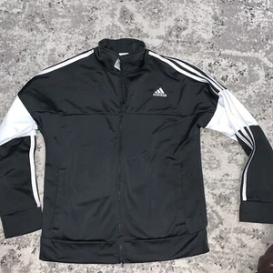Adidas Jacket Large 14/16 Boys Activewear Full-Zip Lightweight Warm-Up Sports - Picture 1 of 6