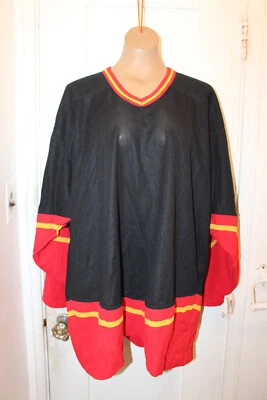 CCM Calgary Flames NHL Black Jersey BLANK XL NWT Air Knit Maska Vintage 90s - Image 1 of 4