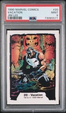 1990 COMIC IMAGES MARVEL JIM LEE VACATION #20 PSA 9, POP 1, 1 HIGHER