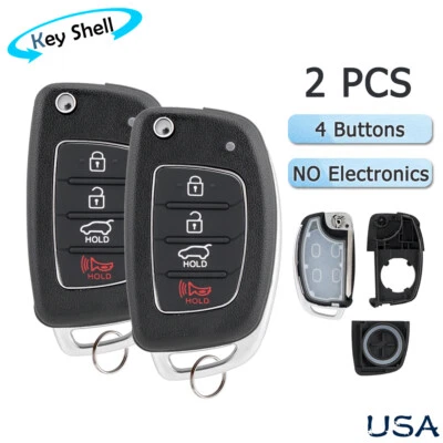 2 Para 2013 2014 2015 2016 2017 2018 2019 Hyundai Sonata Llavero Coche Carcasa Estuche Foto 1 de 4