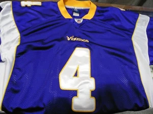 Minnesota Vikings Brett Favre #4 Stitched Logo Reebok NFL Jersey Size 54 - Picture 1 of 6