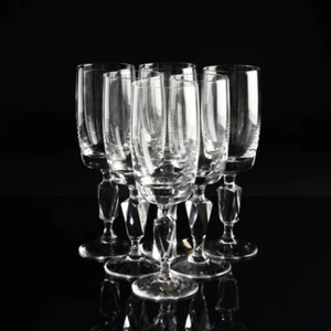 Ichendorf Cortina Kristallglas Sektflöte Set von 6 vintage mid century - Bild 1 von 8
