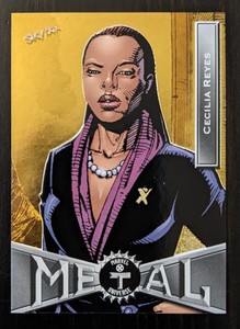 2021 X-MEN MARVEL METAL CECILIA REYES #15 GOLD