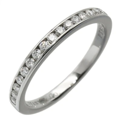 Anillo de compromiso Tiffany & Co. PT950 diamante media eternidad US4.5 EU48 G2510 Foto 1 de 4