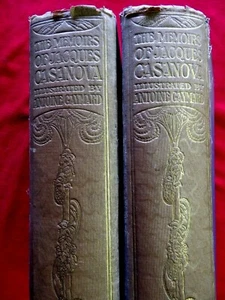  1922 THE MEMOIRS OF JACQUES CASANOVA DE SEINGALT / 2 VOLUME / PHOTOGRAVURES - Imagen 1 de 12