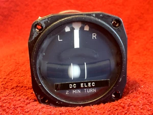 GENERAL DESIGN TYPE 4099B 28V TURN AND BANK INDICATOR P/N 40000784-8501 BENDIX - Picture 1 of 9