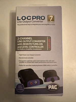 PAC LP7-2R 2-CHANNEL LINE OUTPUT CONVERTER - Remote Turn On and Level Controller - Image 1 of 2
