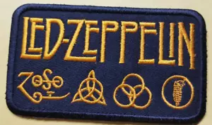 Bestickter LED Zeppelin orange Aufnäher 2,25x3,75" - Bild 1 von 2