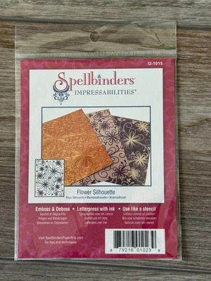NIP SPELLBINDERS Impressabilities Flower Dies Flower Silhouette I2-1015 - Image 1 of 2