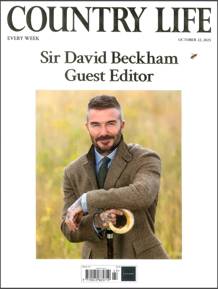 COUNTRY LIFE MAGAZINE 22 OCTOBER 2025 ~ GUEST EDITOR SIR DAVID BECKHAM ~ NEW ~