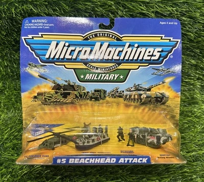 Vintage Micro Machines Military 1999 #5 BEACHHEAD ATTACK Toy RARE GALOOB 70019 - Image 1 of 4