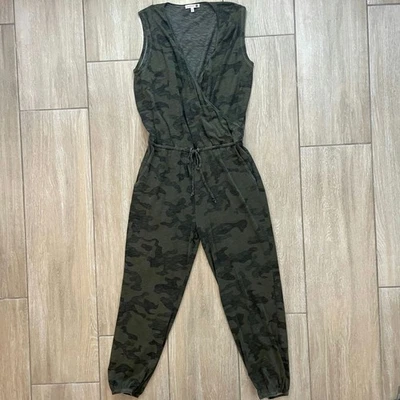 Mono camuflado sin mangas Sundry para mujer talla 0 XS verde atado cintura mameluco EE. UU. Foto 1 de 4