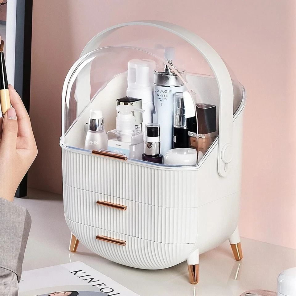 XL Large Make Up Organiser Cosmetic Vanity Case Box Drawers Skincare Storage