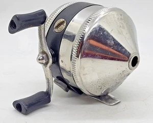Vintage ZEBCO Model 33 Spin Casting Fishing Reel, Chrome, Metal Foot, VG+ Cond - Picture 1 of 16