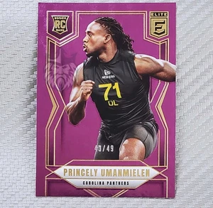 Princely Umanmielen RC SP /49 📈 2025 Donruss Elite Rookie Purple Holofoil #190 - Bild 1 von 2
