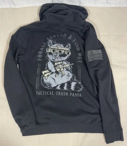 Felpa con cappuccio pullover Nine Line Apparel uomo tattico trash panda media - Foto 1 di 11