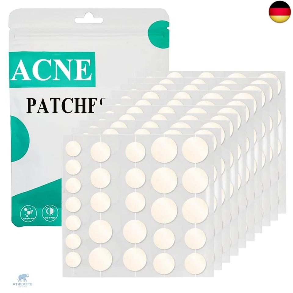 Zemolo 600 Stück Pickel Patch Unsichtbare Hydrokolloid Akne Pimple Patch Tag