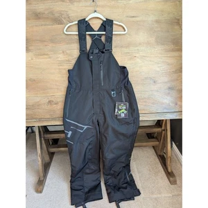 509 Evolve Snow Bibs Shell Mens Medium Black Stealth Snowmobiling Bibs Front Zip - Picture 1 of 4