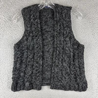 Gap Open Sweater Vest Women's Size XS Gray Knit Wool Acrylic Nylon Blend - Image 1 of 4