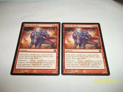 Molten Psyche  SOM Scars of Mirrodin  x2 NM/LP - Image 1 of 2