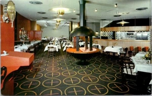 Anchorage AK Chart Room Westward Hotel Restaurant Interior Alaska postcard FP2 - Picture 1 of 2