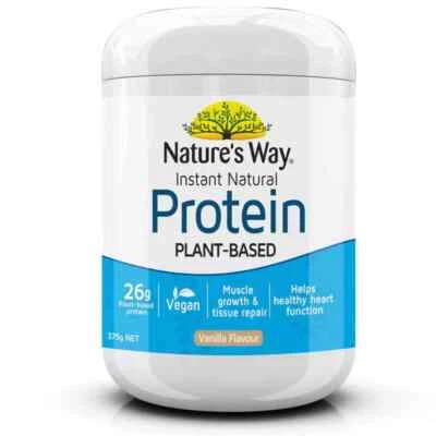 Best Price Nature's Way Instant Natural Protein Vanilla 375g Natures Plant-Based - image 1 of 2