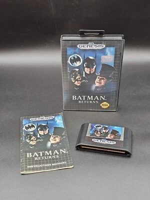 Batman Returns (Sega Genesis, 1992) Retro Video Game Complete CIB - Tested  - Image 1 of 4