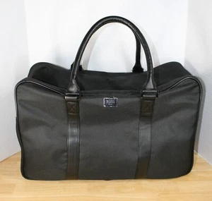 HUGO BOSS Parfums Large Duffel Weekend Travel Bag Black ~ Excellent Condition - Picture 1 of 13