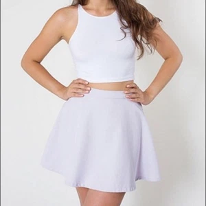 American Apparel Natural Denim Circle Skirt NWT Lilac purple Medium classic  - Picture 1 of 12