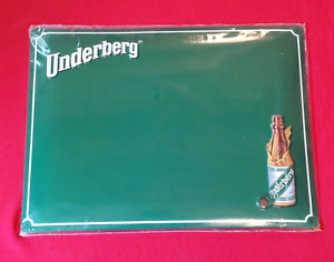 Underberg Advertisement Tin Sign With 5 Underberg Cap Magnets 15.5"x11.5"