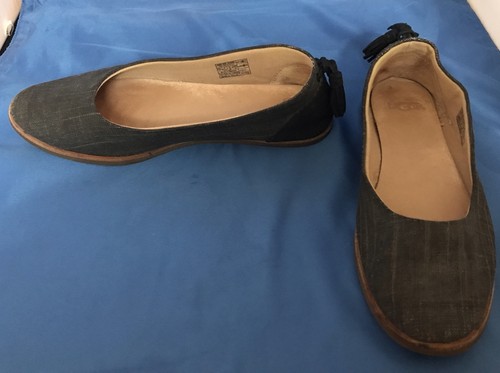 Ballerine UGG donna Mesa 1018361 nere tela punta tonda taglia 7 *Leggere*