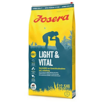 JOSERA LIGHT & VITAL HUNDEFUTTER TROCKENFUTTER FUTTER FÜR DEN HUND 12,5 KG - Bild 1 von 3