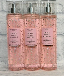 3 BATH & BODY WORKS TRIPLE BAYA MARTINI FRAGANCIA FINA SPRAY CUERPO NIEBLA SPRAY - Imagen 1 de 1